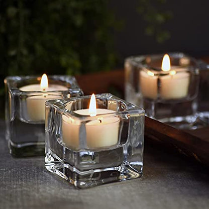 DEYBBY Scented Soy Tealights, Aromatherapy Soy Wax Candle Bulk|Clear Cup|12 Counts|Long Lasting|4 Hour Burn Time|Jasmine|f...