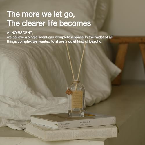 NOIRSCENT Reed Diffuser Suite Woody Home Fragrance Luxury Woody Aroma Diffuser for Home, Bedroom, Bathroom Decor and Acces...