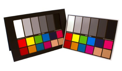 DGK Color Tools DKC-Pro 5" x 7" Set of 2 White Balance and Color Calibration Charts with 12% and 18% Gray - Pro Quality - ...