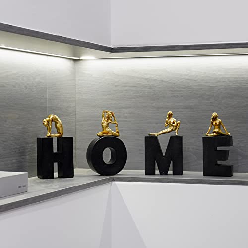 Guichifun Collectible Figurines - Home Decor Gifts: Meditation Decorative 4Pcs Set, Housewarming & Birthday Gifts