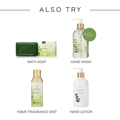 Thymes Aromatic Jar Candle - Eucalyptus Scented Candle for a Fresh Home Fragrance - Luxury Aromatherapy Candle - Single Wi...