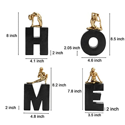 Guichifun Collectible Figurines - Home Decor Gifts: Meditation Decorative 4Pcs Set, Housewarming & Birthday Gifts