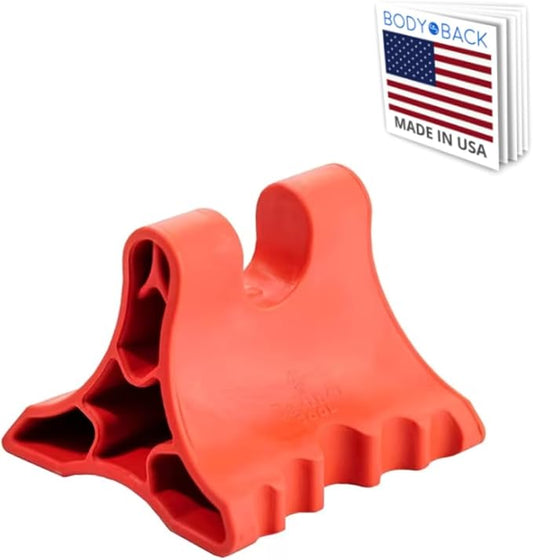 Davinci Tool (Red) -USA Made- Hard Rubber Neck Tension Relief & Pressure Point Massage Tool - Occipital Release Tool - Cer...