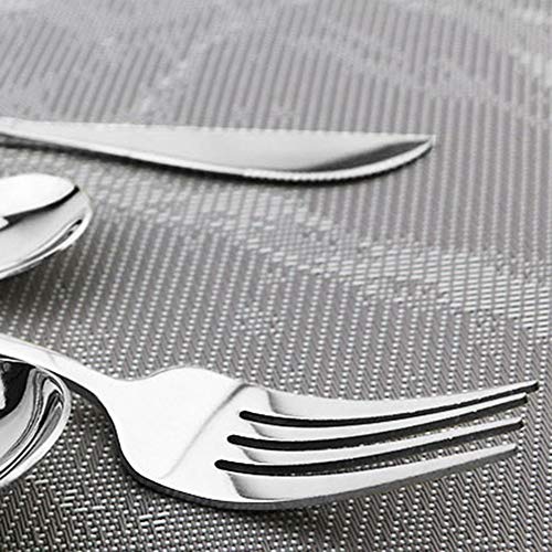 JASHII 30-Piece Stainless Steel Satin Finish Flatware Set, Mirror Polished Tableware Cutlery for Home and Restaurant, Dish...