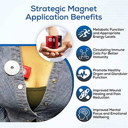 SaveMeMagnets - Biomagnetism Wellness Kit | 3 Therapeutic-Grade Magnets & Illustrated Guide | DIY Magnet Self-Care for Wel...