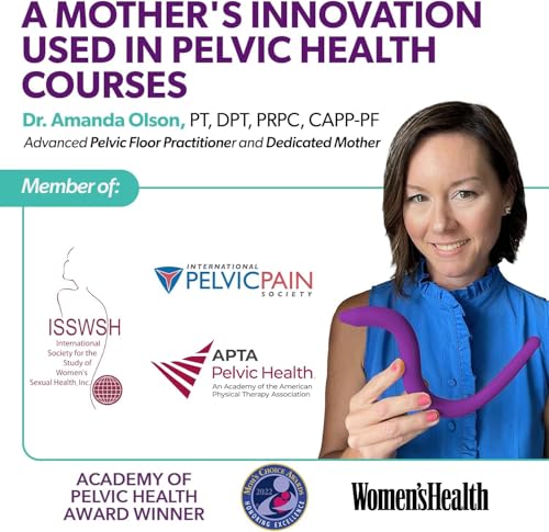 Intimate Rose Pelvic Wand, Pelvic Floor Muscle Trigger Point Massager, Perineal Massage Tool for Pelvic Physical Therapy &...