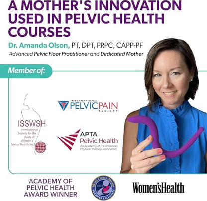 Intimate Rose Pelvic Wand, Pelvic Floor Muscle Trigger Point Massager, Perineal Massage Tool for Pelvic Physical Therapy &...