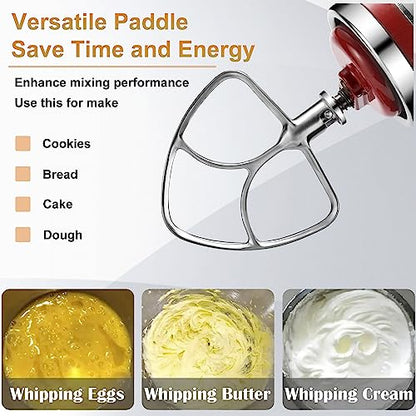Stainless Steel Flat Beater for KitchenAid 4.5qt-5qt Tilt-Head Stand Mixer, Fit forClassic, Classic Plus and Artisan Mixer...