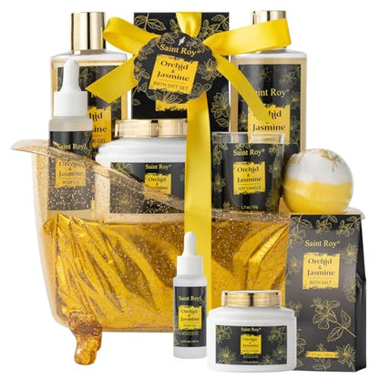 Luxury Home Spa Bath Gift Basket, Spa gift basket Christmas Gifts for Women men, Spa Kit Self-care Gifts, Spa Collection G...