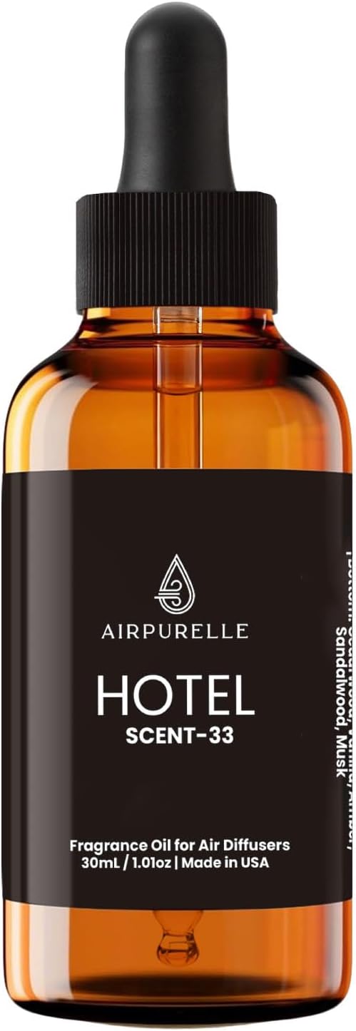 AirPurelle Hotel Diffuser Oil – Luxury White Tea Lily Warm Sandalwood Aromatherapy Premium Fragrance Oil for Ultrasonic an...