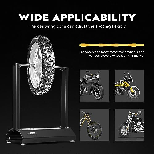 VIVOHOME Motorcycle Bike Wheel Balancer, Rim Tire Alignment Balancing Tools for Most Motorcycles and Sport Dirt Bikes with...