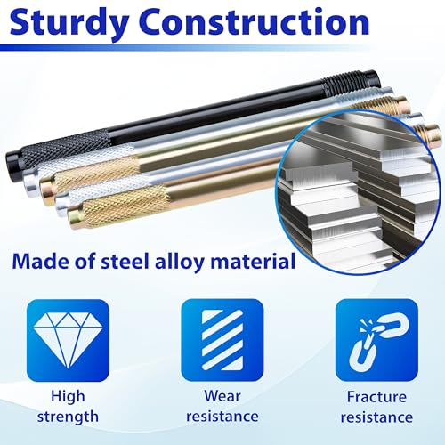 10 PCS Automotive Wheel Alignment Tool, Car Tire Alignment Stud Pin Kit, Steel Alloy Lug Bolts Mounting Tools for Mechanic...