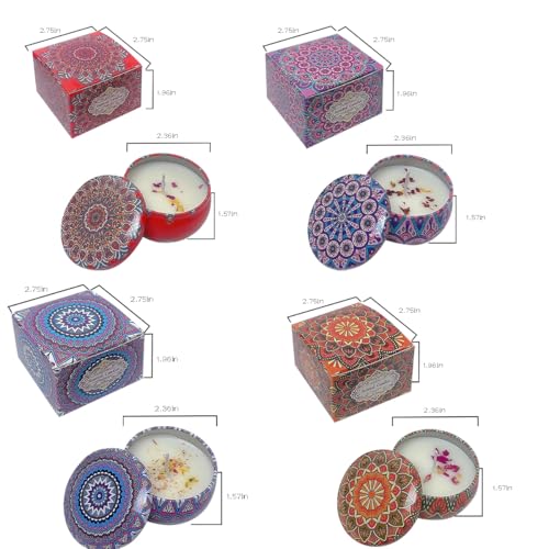 HYCSC Scented Candles Gift Set, 4 Pack Aromatherapy Candle for Home, Lavender Candle Birthday Gifts for Women, Long Lastin...
