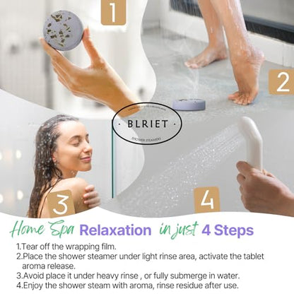 Shower Steamers Aromatherapy Blriet, Gifts for Women, Teen Girls, Wife, Her, Mom, Easter Basket Stuffers Birthday Gifts De...