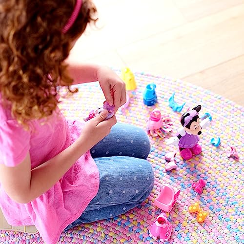 Disney Junior Minnie Mouse Glitter and Glam Pet Fashion Set, 23-piece Doll and Accessories, Kids Toys for Ages 3 Up by Jus...