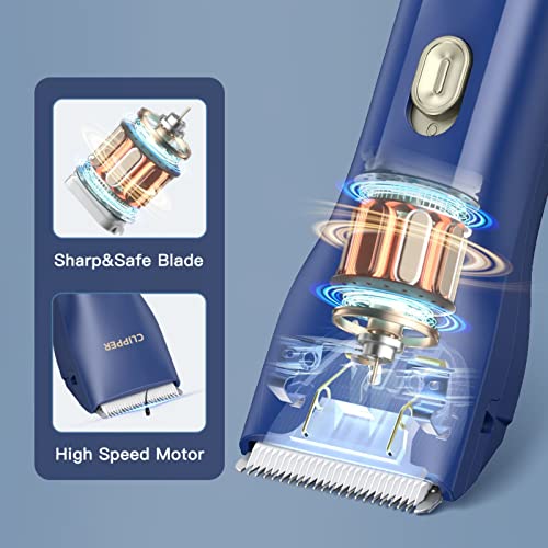 Grimgrow Dog Grooming Kit Clipper for Thick Coat Low Noise Cordless Cat Hair Trimmer Rechargeable Shaver Pet Grooming Tool...