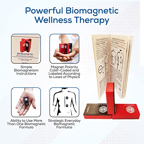 SaveMeMagnets - Biomagnetism Wellness Kit | 3 Therapeutic-Grade Magnets & Illustrated Guide | DIY Magnet Self-Care for Wel...