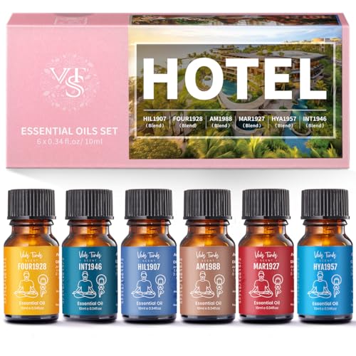 Hotel Scent Essential Oils Set, VEDA TINDA SCENT Luxury Hotel Diffuser Oil, Aromatherapy Gift Hotel Inspired Fragrance Oil...