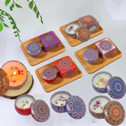 HYCSC Scented Candles Gift Set, 4 Pack Aromatherapy Candle for Home, Lavender Candle Birthday Gifts for Women, Long Lastin...