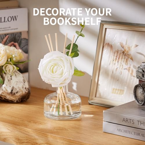 Reed Diffusers Set, 7.10 oz Flower Scented Diffuser with 7 Sticks, Long Lasting Home Fragrance for 120 Days, Perfect for B...