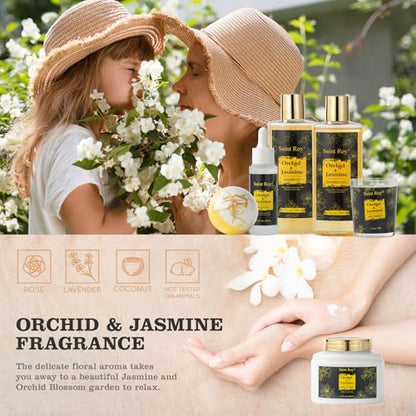 Luxury Home Spa Bath Gift Basket, Spa gift basket Christmas Gifts for Women men, Spa Kit Self-care Gifts, Spa Collection G...