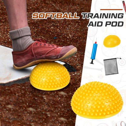 JellyArch 2 Pcs Softball Training Aid Pod Softball Pitching Tools Equipment for Pitcher Trainer Baseball Gear Hitting Thro...