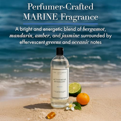 The Laundress Activewear Laundry Detergent, 32 Oz, Marine Fragrance, 4-in-1 Enzyme Blend for Workout Performance Fabrics, ...