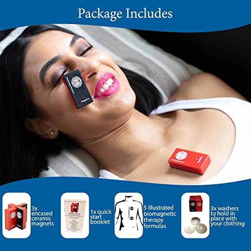 SaveMeMagnets - Biomagnetism Wellness Kit | 3 Therapeutic-Grade Magnets & Illustrated Guide | DIY Magnet Self-Care for Wel...