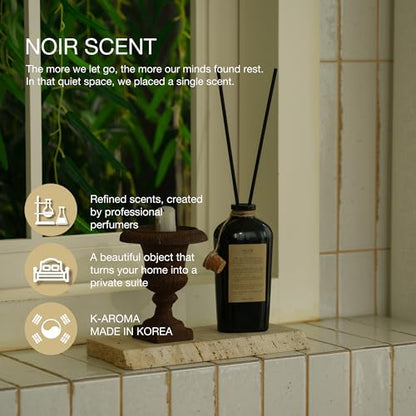 NOIRSCENT Reed Diffuser Suite Woody Home Fragrance Luxury Woody Aroma Diffuser for Home, Bedroom, Bathroom Decor and Acces...