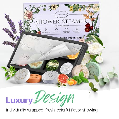 Shower Steamers Aromatherapy Blriet, Gifts for Women, Teen Girls, Wife, Her, Mom, Easter Basket Stuffers Birthday Gifts De...