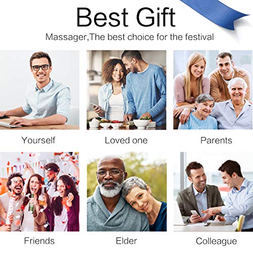 Mo Cuishle Shiatsu Back Shoulder and Neck Massager with Heat, Electric Deep Tissue 4D Kneading Massage, Best Gifts for Wom...