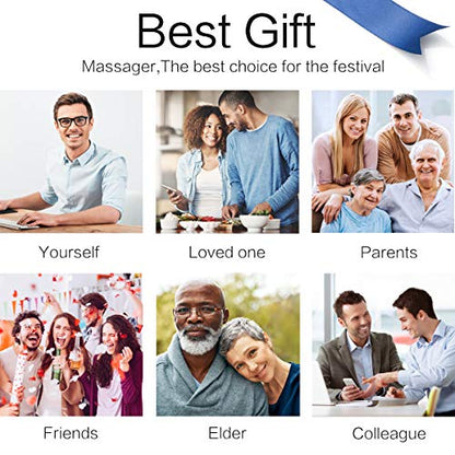 Mo Cuishle Shiatsu Back Shoulder and Neck Massager with Heat, Electric Deep Tissue 4D Kneading Massage, Best Gifts for Wom...