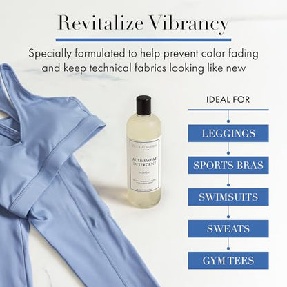 The Laundress Activewear Laundry Detergent, 32 Oz, Marine Fragrance, 4-in-1 Enzyme Blend for Workout Performance Fabrics, ...