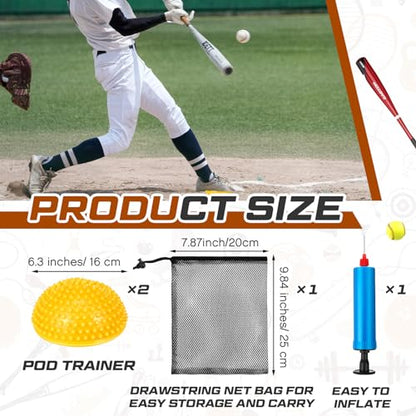JellyArch 2 Pcs Softball Training Aid Pod Softball Pitching Tools Equipment for Pitcher Trainer Baseball Gear Hitting Thro...