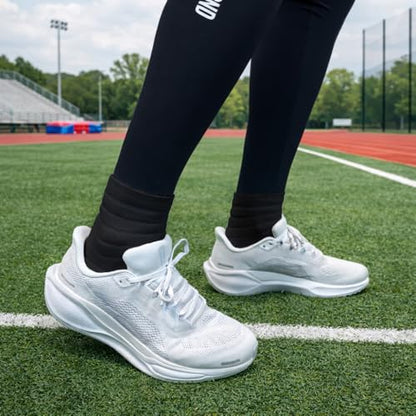 NXTRND 3 Pairs Compression Running Socks for Men, Cushion Athletic Ankle Socks, Basketball, Football, Hiking