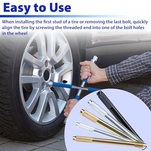 10 PCS Automotive Wheel Alignment Tool, Car Tire Alignment Stud Pin Kit, Steel Alloy Lug Bolts Mounting Tools for Mechanic...