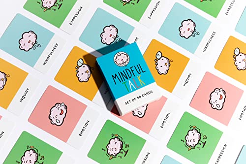 The School of Mindfulness- Mindfulness Game for Kids: Mindful Talk Cards for Children and Parents- for Authentic and Meani...