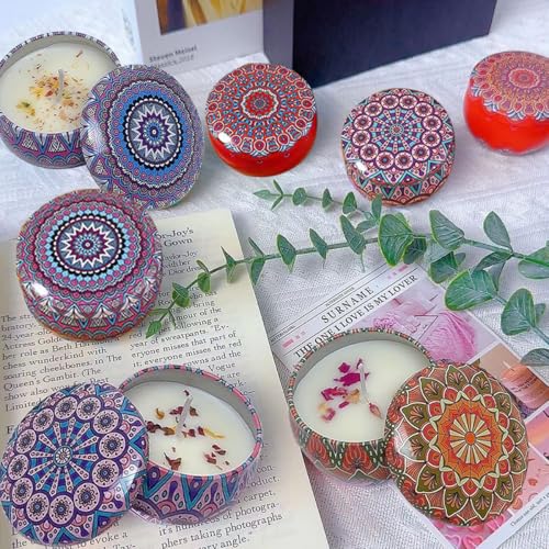 HYCSC Scented Candles Gift Set, 4 Pack Aromatherapy Candle for Home, Lavender Candle Birthday Gifts for Women, Long Lastin...