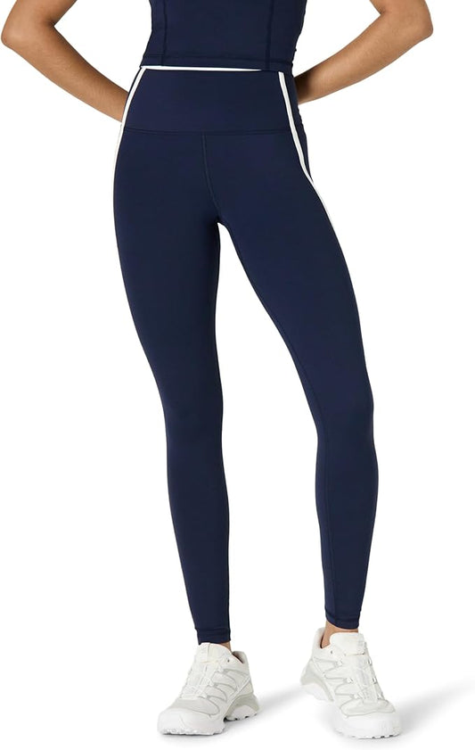 Amazon Essentials Women's Active FormFlex Buttery Soft High Waist 27.5" Inseam Full Length Yoga Leggings with Contrast Trim