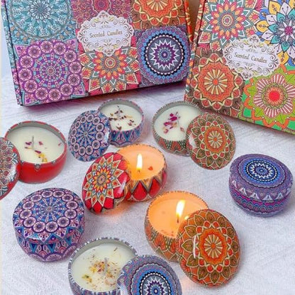 HYCSC Scented Candles Gift Set, 4 Pack Aromatherapy Candle for Home, Lavender Candle Birthday Gifts for Women, Long Lastin...