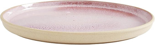 Portmeirion Minerals 10.5" Dinner Plate, Rose Quartz - Modern Stoneware Plate, Artisan-Crafted with Gentle Curves, Durable...