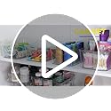 12 PACK Multi-Use Clear Plastic Storage Bins for Organizing w/ Labels - Home, Kitchen, Bathroom, Office, Pantry Cabinet Sh...