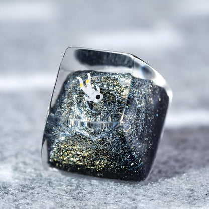 Gold Galaxy Astronaut Artisan Keycap R1 SA Profile Custom Astronauts Keycaps 1U ESC Space Explorer Handmade Gaming Resin K...