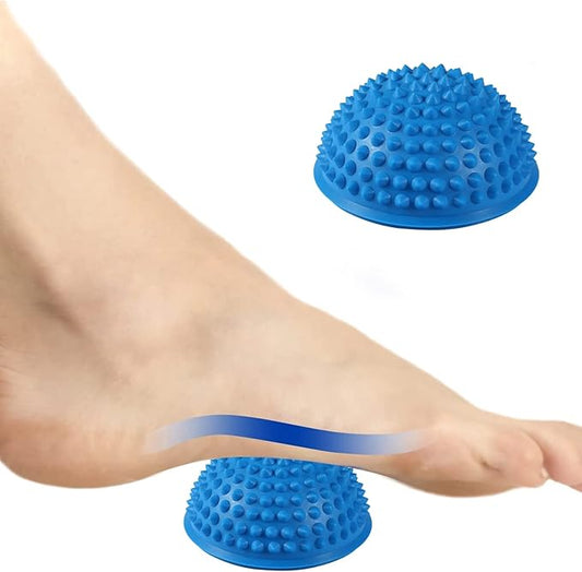 Hedgehog Balance Pods, Foot Massage Half Ball Balance Pods Spiky for Kids Adults Sports, Foot Massage, Stability Training