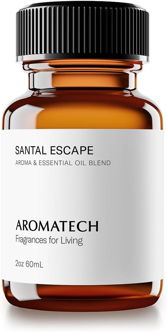 AromaTech Santal Escape Premium Aroma Oil – Uplifting & Sophisticated Home Fragrance with Notes of Sandalwood, Iris & Ocea...