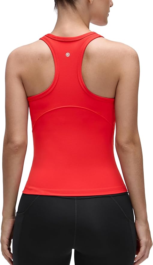 CRZ YOGA Butterluxe High Neck Tank Tops for Women - Yoga Workout Athletic Gym Camisole Racerback Sleeveless Shirts