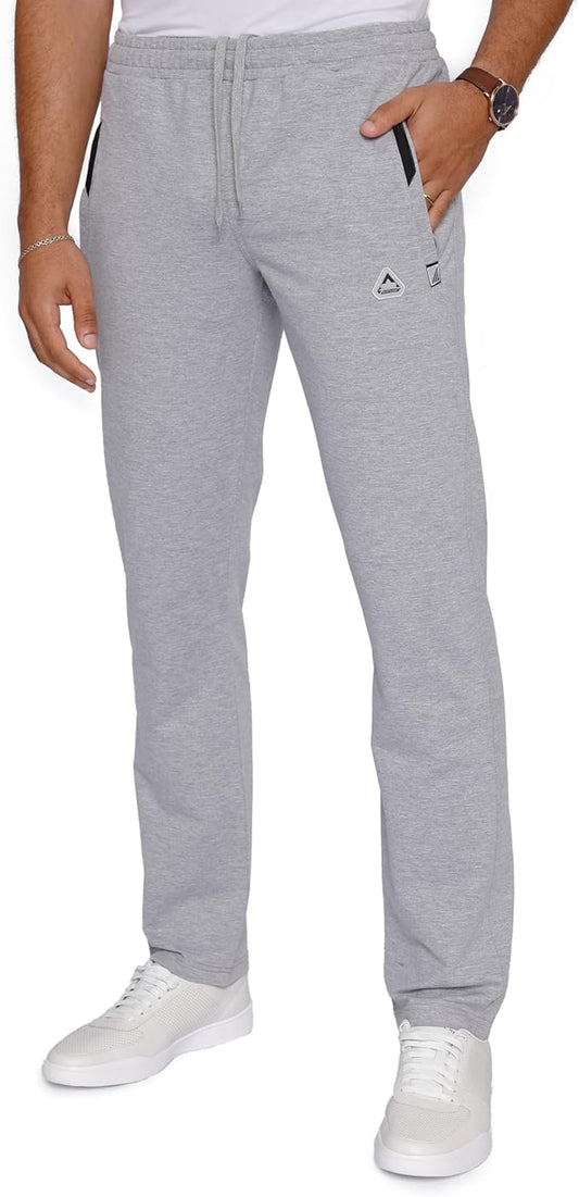 Men's Sweatpants (Avg & Tall) Luxury Fit - Made in Turkey Athletic Sweat Pants for Tall Men with Zipper Pockets