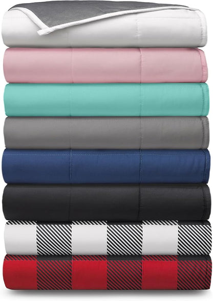 Ella Jayne - Luxury Collection Reversible Blanket, Weighted Blankets for Adults, Heavy Blanket - Queen Size, Weighted Blan...