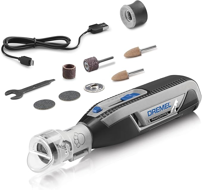 Dremel PawControl 7760-PET Dog Nail Grinder and Trimmer - Cordless & Rechargeable Pet Grooming Tool Kit - Safe for Dogs, C...