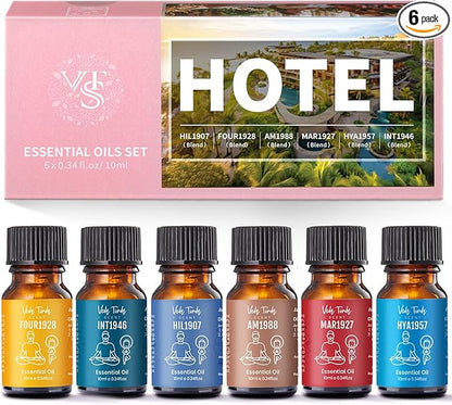 Hotel Scent Essential Oils Set, VEDA TINDA SCENT Luxury Hotel Diffuser Oil, Aromatherapy Gift Hotel Inspired Fragrance Oil...
